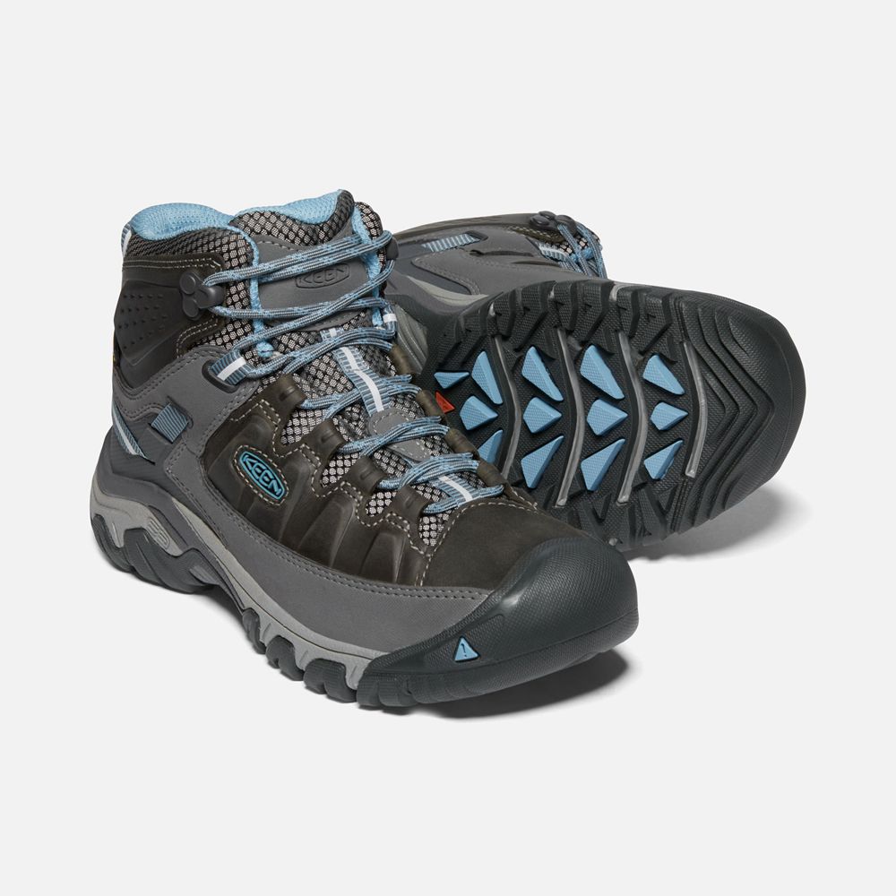 Keen Laarzen Dames Zwart Bruin - Targhee Iii Waterproof Mid - 38049-LFBW